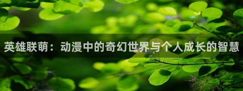 男男腐漫画网站：英雄联萌：动漫中的奇幻世界与个人成长的智慧